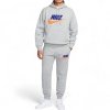 Nike Sportswear bluza męska kangurka szara z nadrukiem